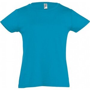 Dětské bavlněné tričko Sol's pro děvčátka Barva: modrá tyrkysová, Velikost: 6 let (106/116) L225K