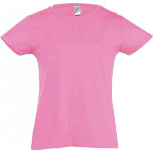 Dětské bavlněné tričko Sol's pro děvčátka Barva: růžová střední, Velikost: 8 let (118/128) L225K