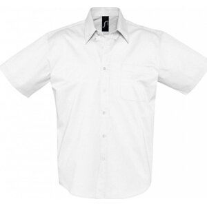 Sol's Keprová košile Brooklyn s náprsní kapsičkou Barva: Bílá, Velikost: 3XL L640