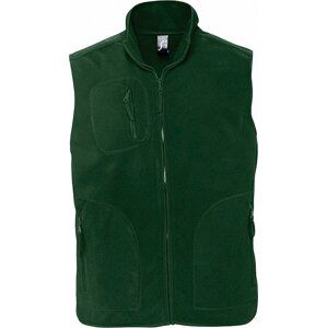 Sol's Unisex norská fleecová vesta se třemi kapsami na zip Barva: Zelená, Velikost: M L741