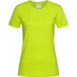 Stedman® Klasické dámské tričko Stedman na tělo s certifikací Vegan Barva: Limetková žlutá, Velikost: L