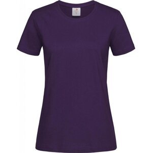 Stedman® Klasické dámské tričko Stedman na tělo s certifikací Vegan Barva: tmavá fialová, Velikost: S