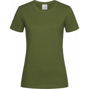 Stedman® Klasické dámské tričko Stedman na tělo s certifikací Vegan Barva: zelená vojenská, Velikost: S