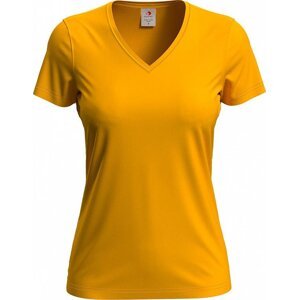 Stedman® Vegan dámské tričko s výstřihem do véčka 155 g/m Barva: Slunečnicová, Velikost: S