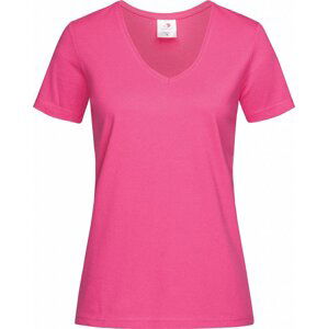 Stedman® Vegan dámské tričko s výstřihem do véčka 155 g/m Barva: Růžová, Velikost: L