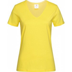 Stedman® Vegan dámské tričko s výstřihem do véčka 155 g/m Barva: Žlutá, Velikost: M