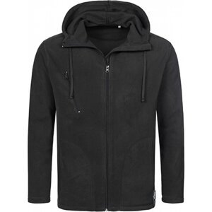 Stedman® Prodyšná mikrofleecová bunda s kapucí a úpravou proti žmolkování Barva: Černá, Velikost: L S5080