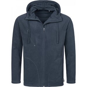 Stedman® Prodyšná mikrofleecová bunda s kapucí a úpravou proti žmolkování Barva: modrá tmavá, Velikost: XL S5080