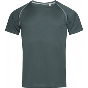 Stedman® Sportovní tričko ze síťovaného materiálu a s raglánovými rukávy Barva: Granite Grey, Velikost: L S8030