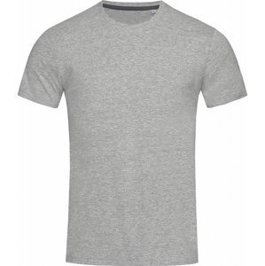 Stedman® Vypasované pánské tričko Clive s úzkými lemy, elastan 5 %, 170 g/m Barva: šedá  melír, Velikost: XL