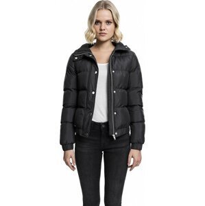 Krátká dámská zimní bunda Puffer Urban Classics Barva: Černá, Velikost: L