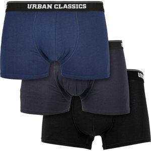 Boxerky Urban Classics z organické bavlny Barva: darkblue+navy+black, Velikost: 5XL