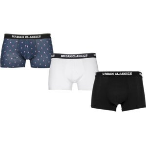 Slim fit boxerky Urban Classics s elastanem, 3 ks v balení Barva: boxerky-UC-9, Velikost: L