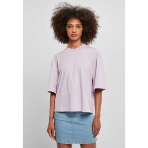 Organické oversize tričko Urban Classics se středně dlouhými rukávky Barva: liliová, Velikost: XS
