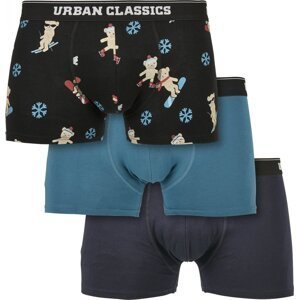 Urban Classics Organické boxerky s vánočním motivem 3 ks v balení Barva: boxerky-UC-2, Velikost: 4XL