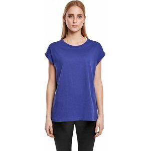 Dámské volné tričko Urban Classics s ohrnutými rukávky 100% bavlna Barva: modrofialová, Velikost: 5XL