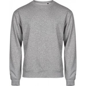 Tee Jays Mikina přes hlavu z organické bavlny s dlouhým vláknem 280 g/m Barva: šedá melír, Velikost: 3XL TJ5100