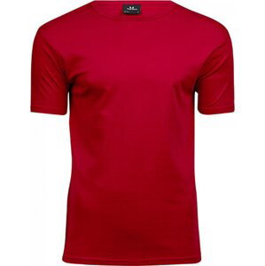 Tee Jays Vysokogramážové pevné pánské slim-fit triko Interlock 220 g/m Barva: Červená, Velikost: L TJ520