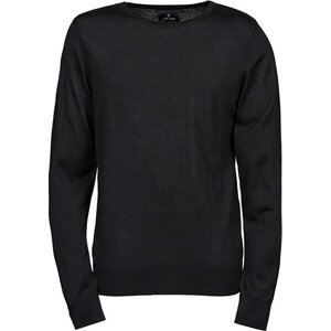 Přiléhavý vlněný merino svetr Tee Jays Barva: Černá, Velikost: 3XL TJ6000