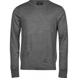 Přiléhavý vlněný merino svetr Tee Jays Barva: šedá melange, Velikost: 3XL TJ6000