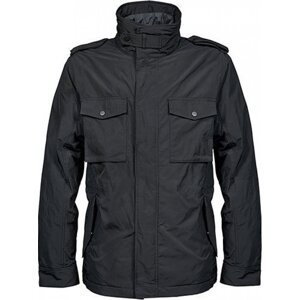 Tee Jays Klasická městská bunda z leštěného měkkého kepru s výplní DuPont™ Barva: Černá, Velikost: L TJ9670N