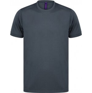 Sportovní tričko Henbury interlok HiCool® Barva: šedá uhlová, Velikost: XL W024