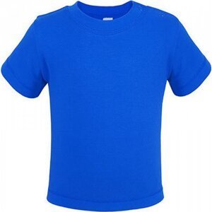Link Kids Wear Teplé dětské tričko z BIO bavlny se širokým průkrčníkem Barva: modrá královská, Velikost: 62/68 cm X954