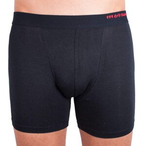 Pánské boxerky 69SLAM fit bamboo plain black (MBWBK-BB) M