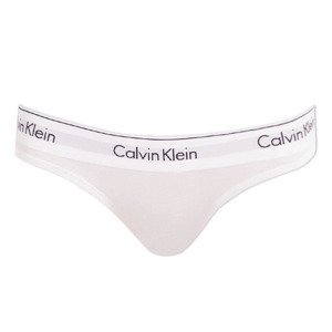Dámská tanga Calvin Klein bílá (F3786E-100) L