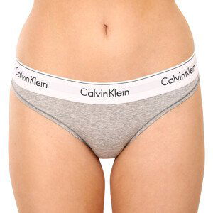 Dámské kalhotky Calvin Klein šedé (F3787E-020) XS
