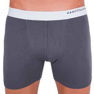 Pánské boxerky 69SLAM fit bamboo plain dark grey S