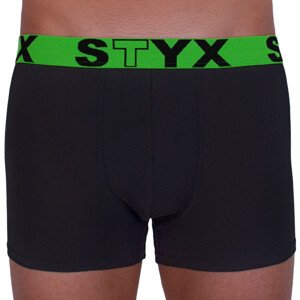 Pánské boxerky Styx sportovní guma černé (G965) S