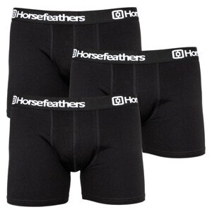 3PACK pánské boxerky Horsefeathers černé (AM067A) XL, trenky / trenýrky