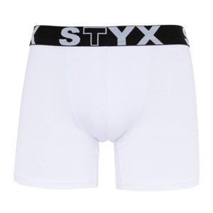 Pánské boxerky Styx long sportovní guma bílé (U1061) M