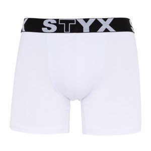 Pánské boxerky Styx long sportovní guma bílé (U1061) S