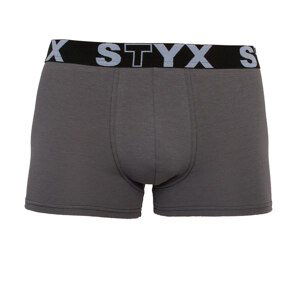 Pánské boxerky Styx sportovní guma tmavě šedé (G1063) XXL