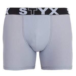 Pánské boxerky Styx long sportovní guma světle šedé (U1062) XXL