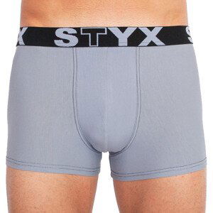 Pánské boxerky Styx sportovní guma světle šedé (G1067) M, trenky / trenýrky