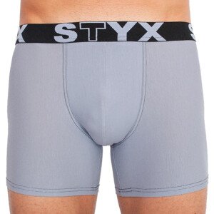 Pánské boxerky Styx long sportovní guma světle šedé (U1067) XXL