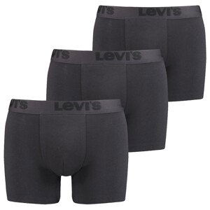 3PACK pánské boxerky Levis černé (905045001 001) M