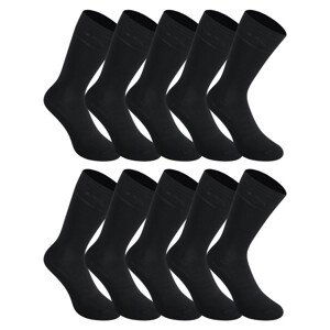 10PACK ponožky Styx vysoké bambusové černé (10HB960)  XL