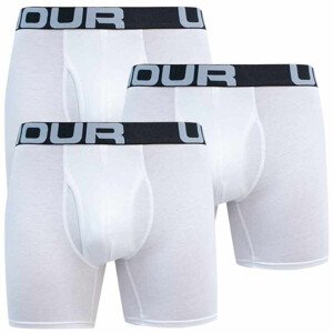 3PACK pánské boxerky Under Armour bílé (1363617 100) XXL