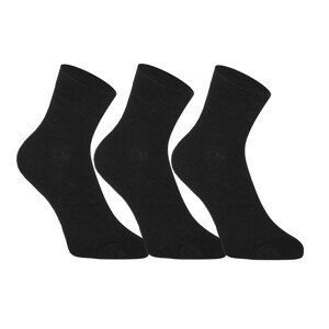 3PACK ponožky Styx kotníkové bambusové černé (3HBK960)  M