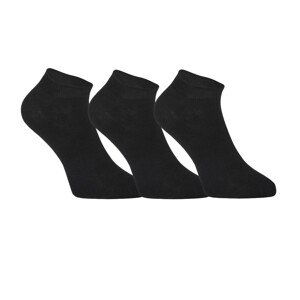 3PACK ponožky Styx nízké bambusové černé (3HBN960)  M