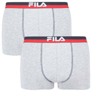 2PACK pánské boxerky Fila šedé (FU5020/2-400) M