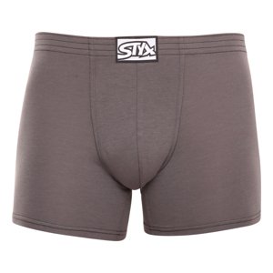 Pánské boxerky Styx long klasická guma tmavě šedé (F1063) M