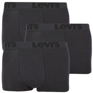 3PACK pánské boxerky Levis černé (905042001 001) L