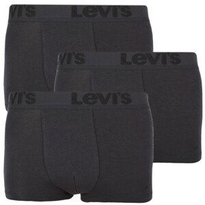 3PACK pánské boxerky Levis černé (905042001 001) M