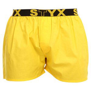 Pánské trenky Styx sportovní guma žluté (B1068) XL