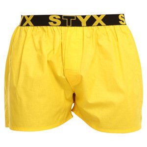 Pánské trenky Styx sportovní guma žluté (B1068) XXL